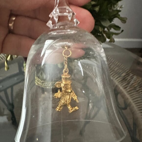 England Collectors Society Disney Crystal Character Bell (Mickey) 1980's - Picture 2 of 4